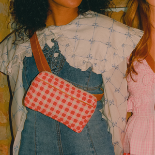 Block Print Belt Bag - Tomato - JOYN