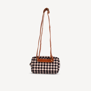 Block Print Belt Bag - Winter Gingham - Ink - JOYN
