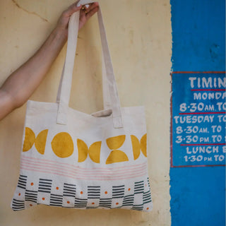 Block Printing Kit - Abstract Print Tote Bag - JOYN