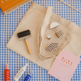 Block Printing Kit - Abstract Print Tote Bag - JOYN
