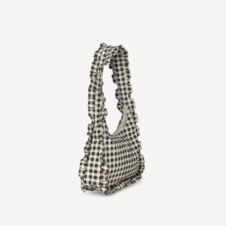 Momo Shoulder Bag - Ink Gingham - JOYN