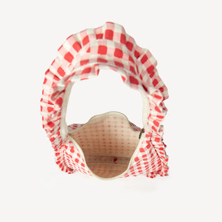 Momo Shoulder Bag - Tomato Gingham - JOYN