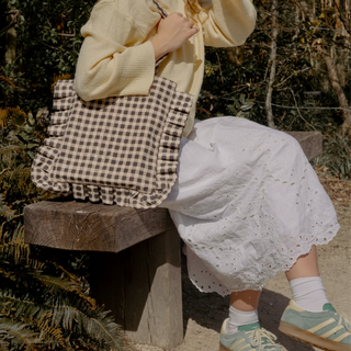 The Momo Tote - Ink Gingham - JOYN