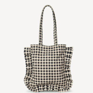 The Momo Tote - Ink Gingham - JOYN