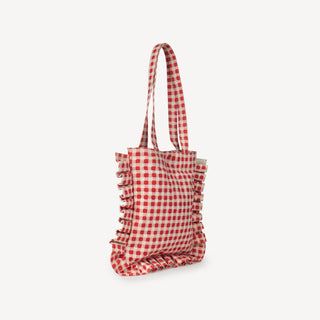 The Momo Tote - Tomato Gingham - JOYN